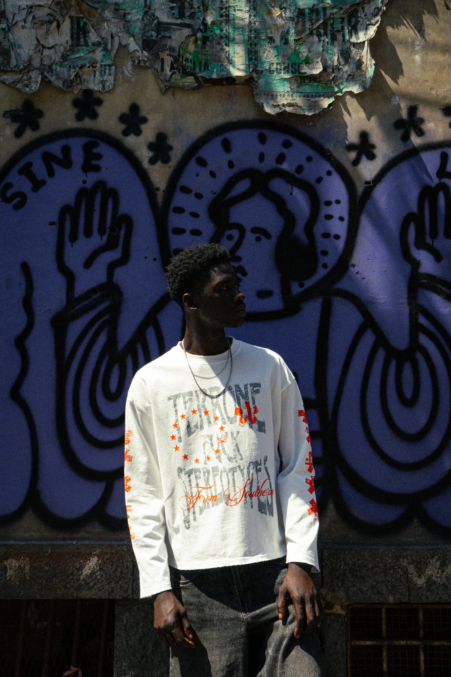 fuck stereotypes longsleeve white